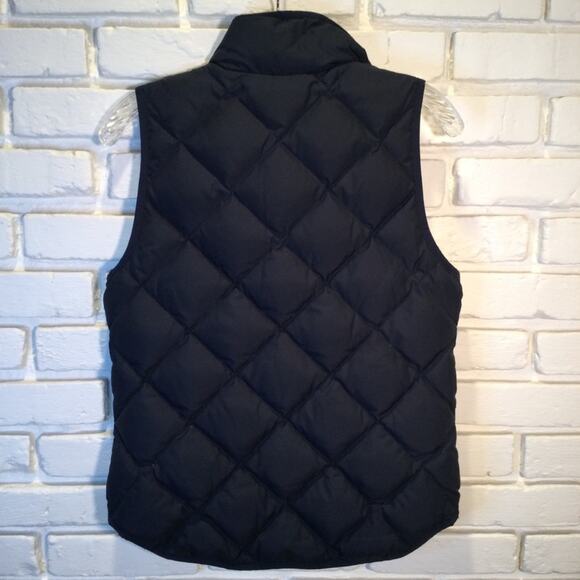 J. Crew Navy Blue Quilted Down Vest XS - Picture 4 of 5